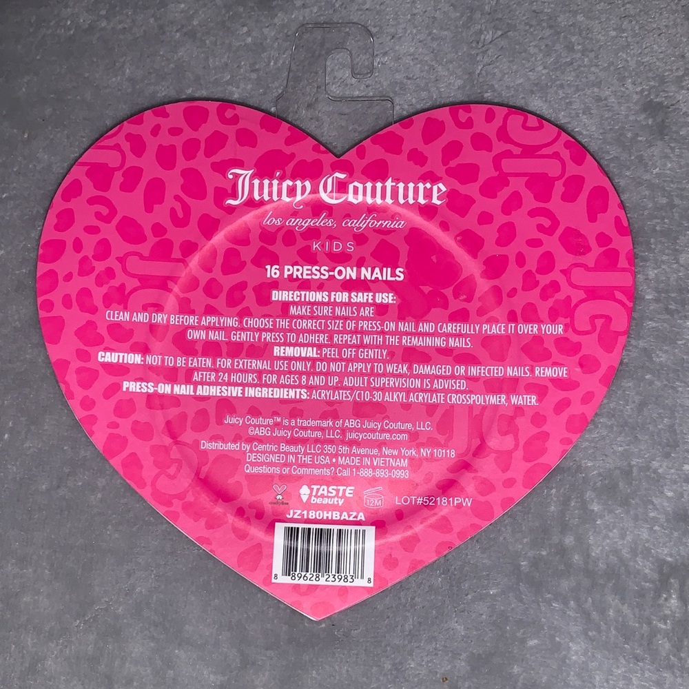 🆕- Juicy Couture Pink and White Press-On Nails Set - Picture 5 of 6